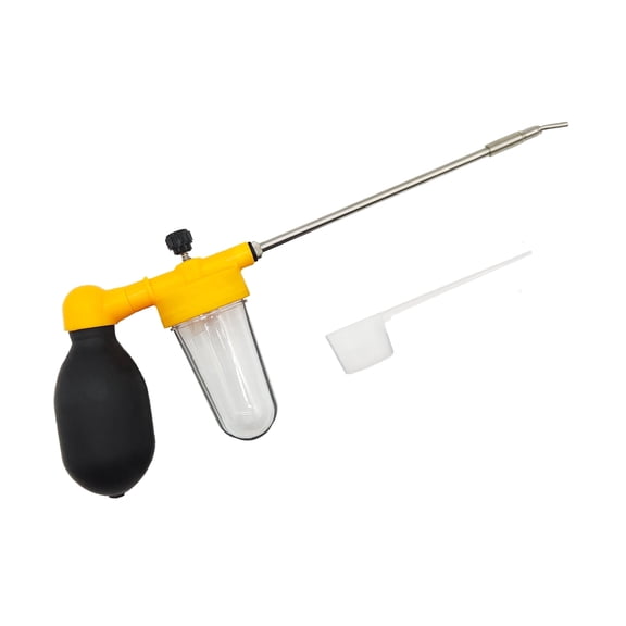 80ml Multi-Purpose Powder Duster Diatomaceous Earth Duster Powder Sprayer Bulb Duster with Length Adjustable from 11" to 23"