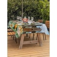 thumbnail image 3 of Outdoor Tablecloths with Umbrella Hole & Zipper, Sunflower 54x80 Inch Tablecloth Rectangle, Gnomes Summer Botanical Pastoral Wooden Waterproof Table Cloth, Patio/Pool/Picnic Table Covers, 3 of 8