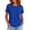 Royal Blue-70816GG, variant on Hearthz Raglan Short Sleeve Shirts Women Solid Color Basic Crewneck Shirts for Women Athletic Workout Plain Teacher Shirts for Women