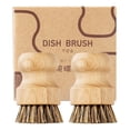thumbnail image 3 of Hilingoto 2 Pack Bamboo Palm Brush, Scrub Brush for Dishes Pots Pans Kitchen Sink Cleaning, 3 of 10