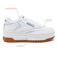 thumbnail image 2 of Zapatillas Reebok Club C con plataforma extra para mujer, color blanco, 8,5 m, 2 of 6
