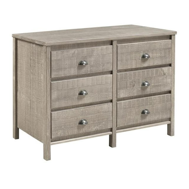 EcoFlex Furniture BJ407 Commode à Six Tiroirs - Gris Rustique