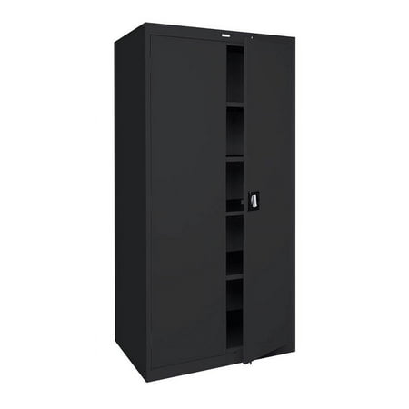 Sandusky Lee 36"W x 24"D x 78"H 5-Shelf Steel Storage Cabinet with Recessed Handle
