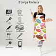 thumbnail image 4 of Apron, Stocking Stuffers Kitchen Apron with 2 Pockets, Apron for Cooking Waitress Bistro Baking, 4 of 6