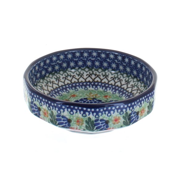 Blue Rose Polish Pottery Sofia Small Angular Bowl