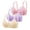 Pink 1, variant on cfhntfmh 3pc Everyday Bras for Women Soft V Neck Wireless Breathable Adjustable Strap Bras Comfort Front Trim Bralettes