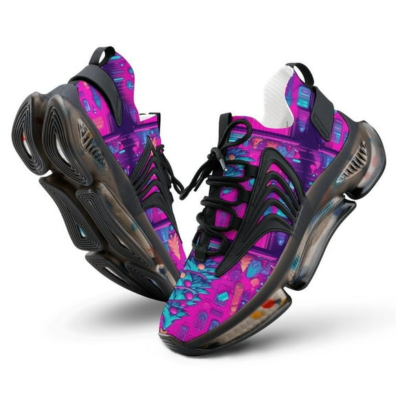 2024 Snowman Christmas Tree Elk Women Or Men Lace Up Flat Sneakers Female Mesh Walking Footwear