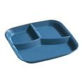 thumbnail image 2 of Tnobhg Rectangle Dinner Plate 3 Compartments Food Grade PP Dishwasher Safe Adults Kids Breakfast Snack Vegetable Meal Food Serving Dish Kitchen Supplies, 2 of 7