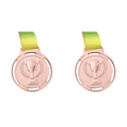 thumbnail image 2 of DQrwqpou Medalla Antorcha Souvenir Premio Competencia Deportiva Aleación Zinc Con Correa (cobre), 2 of 8