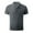 Gray, variant on Muscularfit Mens Tops Trendy Black Short Sleeve Collared Solid Polo Shirts Beach Shirts for Men