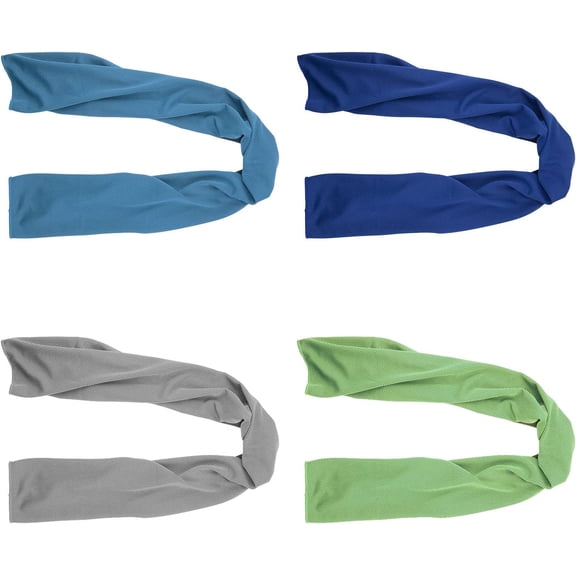Cooling Towels (4 Pack) 40"x12" - Ice Towel for Neck & Face, Soft Microfiber Chilly Towel, Instant Cooling Relief for Sports, Gym, Yoga, Running, Golf, Camping & Outdoor Activities