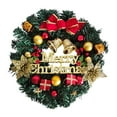 thumbnail image 2 of Wiicoznt the decorations Halloween Wreath, Simulation Christmas Wreath Merry Christmas Front Door Decoration Wall Artificial Wreath Party Decoration Storage Compartments System, 2 of 7