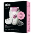 thumbnail image 3 of Braun Silk-épil 3-270, Epilator for Women for Long-Lasting Hair Removal, White/Pink, 3 of 9