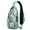 Light Green Christmas, variant on Sling Backpack,Multicolor Christmas Tree Pattern Crossbody Bag with Water Bottle Holder,Waterproof Sling Bag for Men/Women with Chest Phone Holder for Hiking,Travel