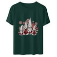 thumbnail image 6 of jsaierl Women's Christmas Shirts Short Sleeve Gnomes Graphic Tops Casual Crewneck Shirt Bleached Oversized Tees Blouse Top Women Fall Fashion 2024, 6 of 6