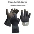 thumbnail image 5 of 5mm Kevlar Diving Gloves Anti SKid Surfing Fish Hunting Gloves Thicken Keep Warm Scratch Proof, 5 of 5