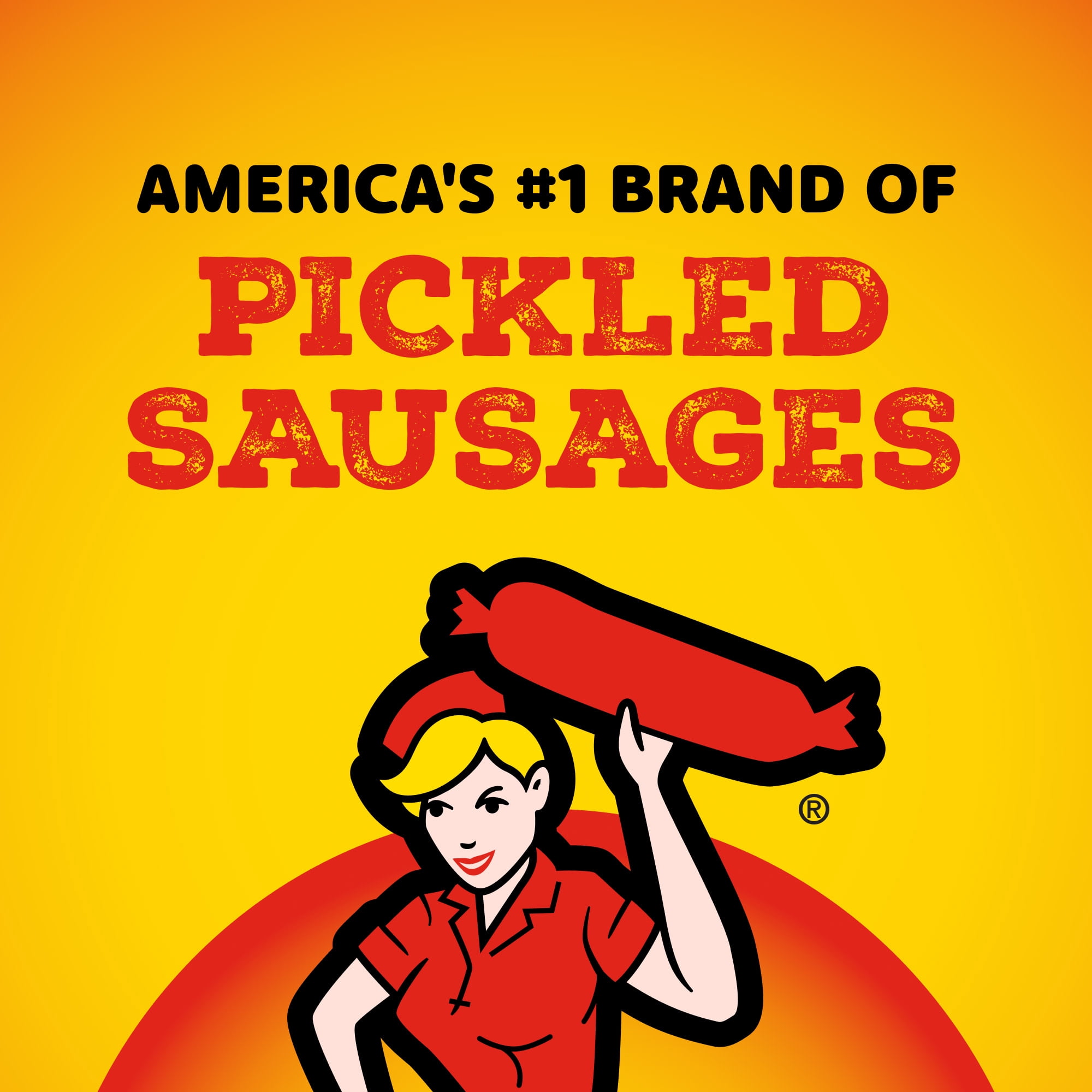Penrose Big Mama Pickled Sausage, 10g Protein per Sausage, 2.4 oz.