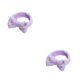 thumbnail image 4 of Sonducket Banda para la cabeza de terciopelo Coral bonito decorativo elegante reemplazo de lazo maquillaje de cara mujeres diadema regalo de Púrpura 2Conjunto, 4 of 6