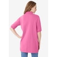 thumbnail image 2 of Roaman's Women's Plus Size Oversized Polo Tunic, 2 of 5