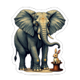 thumbnail image 3 of cartoon Elephant Stickers, Waterproof Elephant Sticker for Water Bottle Laptop Phone Cases Planner Skateboard Luggage Helmet Party Favor Decor, Ideal for Adults Teens Teacher Rewards, 3 of 9