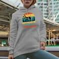 thumbnail image 2 of Funny Retro Scuba Diver, Don't Follow Me, I Do Stupid Things, Heather Grey Hooded Sweatshirt or Hoodie, 3XL, 2 of 5