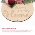 thumbnail image 4 of Cartel De Bienvenida Corona Colgador De Puerta Delantera Flor Artificial Tablero De Madera Campana De Metal Delicado Fácil Instalación Estilo De Campo Redondo Cartel Colgante Al Aire Libre Decoración seitruly HA027233-03, 4 of 6