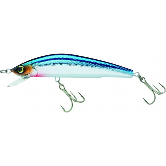 Yo-Zuri Mag Minnow Floating Diver Striper Barra Lure, 125mm (5"), Chrome Sardine