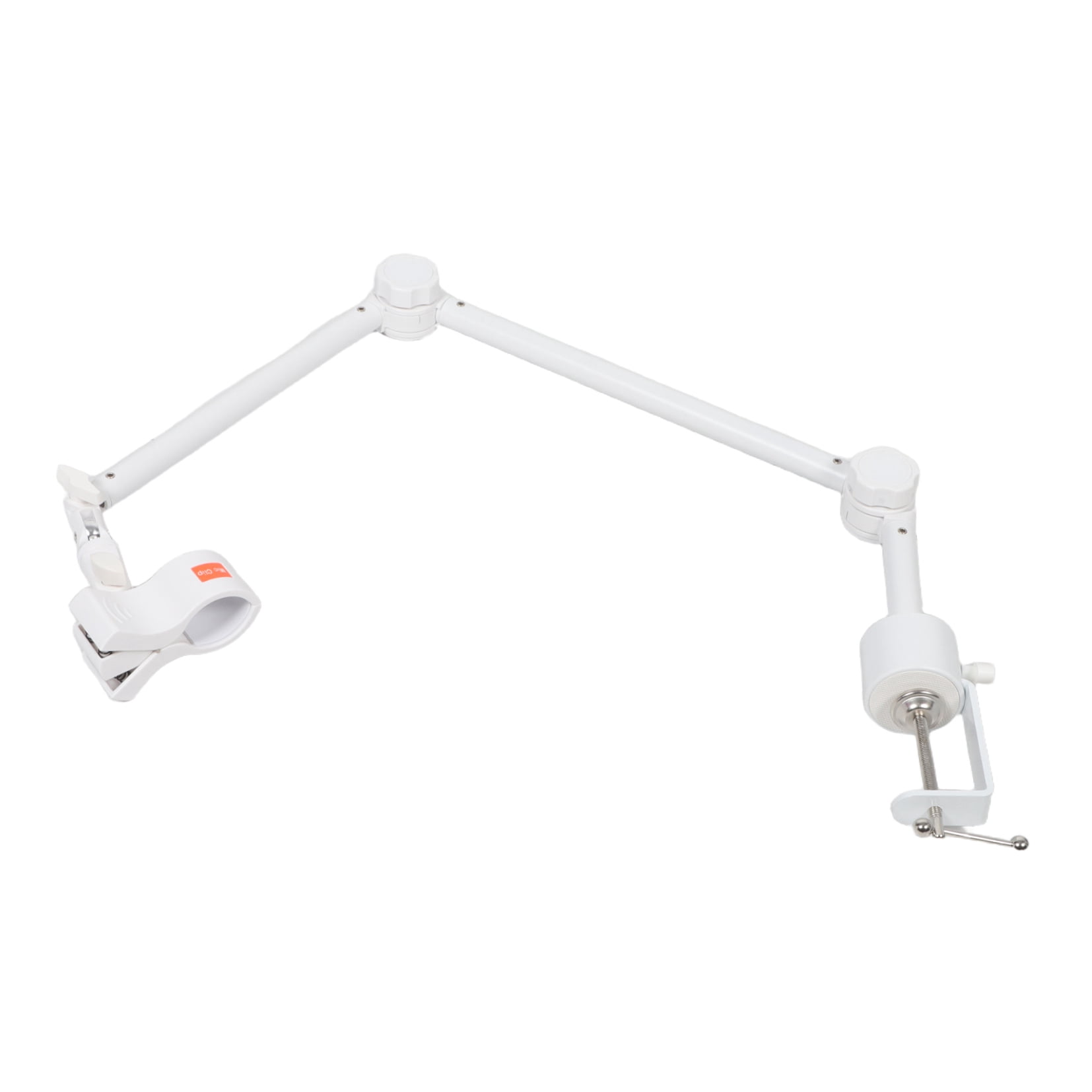 DEEPCRAFF Desktop Mounted Boom Arm Microphone Stand in White with Clamp for Home Recording