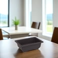 thumbnail image 4 of HONMEET 4pcs Plastic Planter Black Rectangular Simple Home Furnishings Friends, 4 of 8