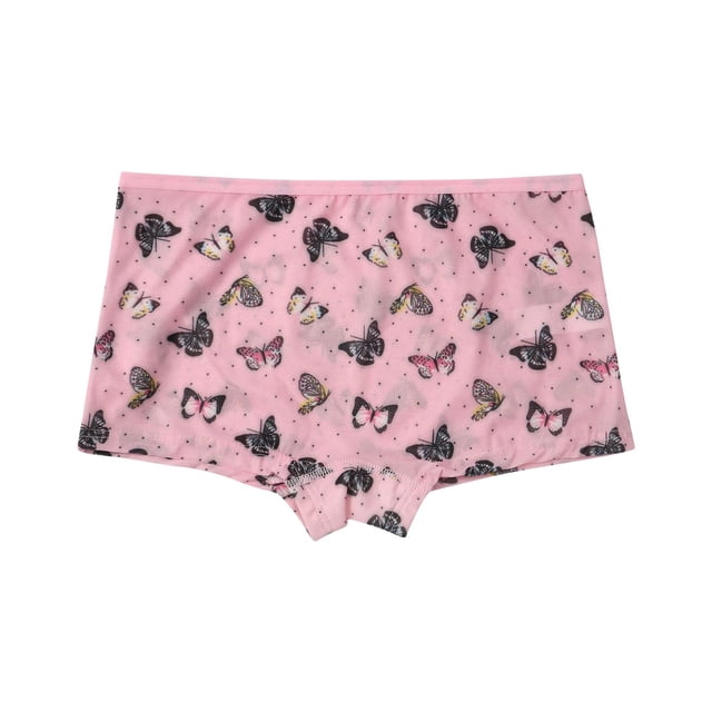 Niñas Pequeñas Ropa Interior Impresa Cuatro Esquinas Comodidad Pantalones Cortos, Pantalones de Algodón Suaves Transpirables para Niños Pequeños Y Niños de Uso Diario