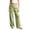Green, variant on XIYNBAOK Girls Linen Dress Pants Drawstring Loose High Elastic Waist Hiking Trousers Kids Teen Casual Athletic Preppy Sweatpants Schoolwear
