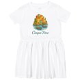 thumbnail image 3 of Inktastic Cinque Terre Coastal Illustration Girls Toddler Dress, 3 of 5