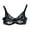 Black, variant on POIUYTR Women's Sexy Lace Bra Non-Padded Underwire See Through Unlined Bra Mesh Sheer Plunge Low Cut Bralettes,38Pink