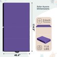 thumbnail image 2 of Polar Aurora Gymnastics Mat 3.87'x9.57'x2" Floding Interlocking Gymnastics Mats with Carrying Handles Thick Gym Mat(Violet), 2 of 8
