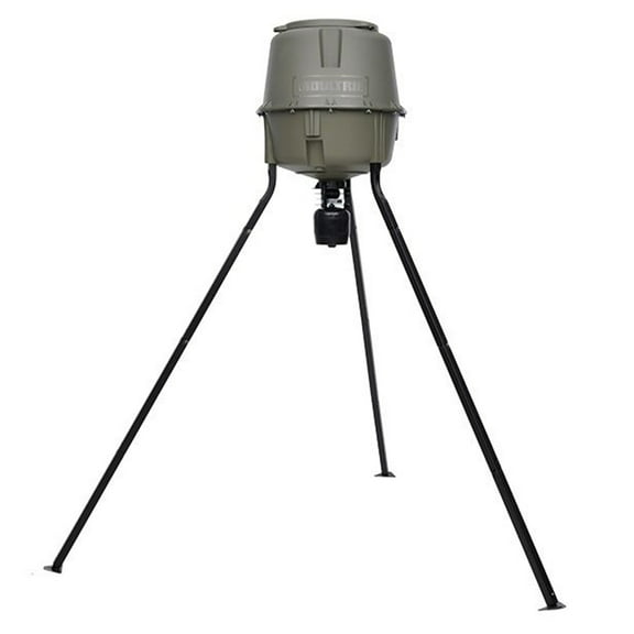 Moultrie MFG-13449 Elite II 30 Gallon Spin Cast Deer Auto Feeder Tripod
