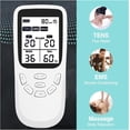 thumbnail image 2 of 3-in-1 Muscle Stimulator with 36 Modes Massage Therapy Machine, with TENS, EMS function and massage, to relieve muscle pain and strengthen muscles, A/B Channels, with 8 electrodes, 2 of 7