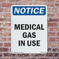 thumbnail image 5 of Medical Gas In Use OSHA Notice Rigid Plastic Sign 18 Inch x 12 Inch - 5 Pack, 5 of 8