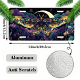 thumbnail image 2 of 1 Pcs 2D Flat License Plate Covers & Frames, A colorful moth in a dreamy For Decorative Front, Waterproof For Decoration Aluminum License Plate Covers & Frames Cover For Men Women, 12" X 6", 2 of 7