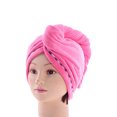 thumbnail image 3 of Toalla envolvente para el cabello para mujeres, 3 piezas, turbante absorbente de secado rápido para secar cabello rizado y largo, 3 of 5