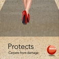 thumbnail image 4 of Resilia - Deluxe Clear Vinyl, Plastic Floor Runner/Protector for Deep Pile Carpet - Skid-Resistant, Swirl Spiral Pattern, (36 Inches Wide x 12 Feet Long), 4 of 9
