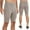 Khaki, variant on Ynynloco Men's Compression Shorts with Pockets Sports Running Biker Shorts Quick Dry Pants Compression Underwear for Men Athletic