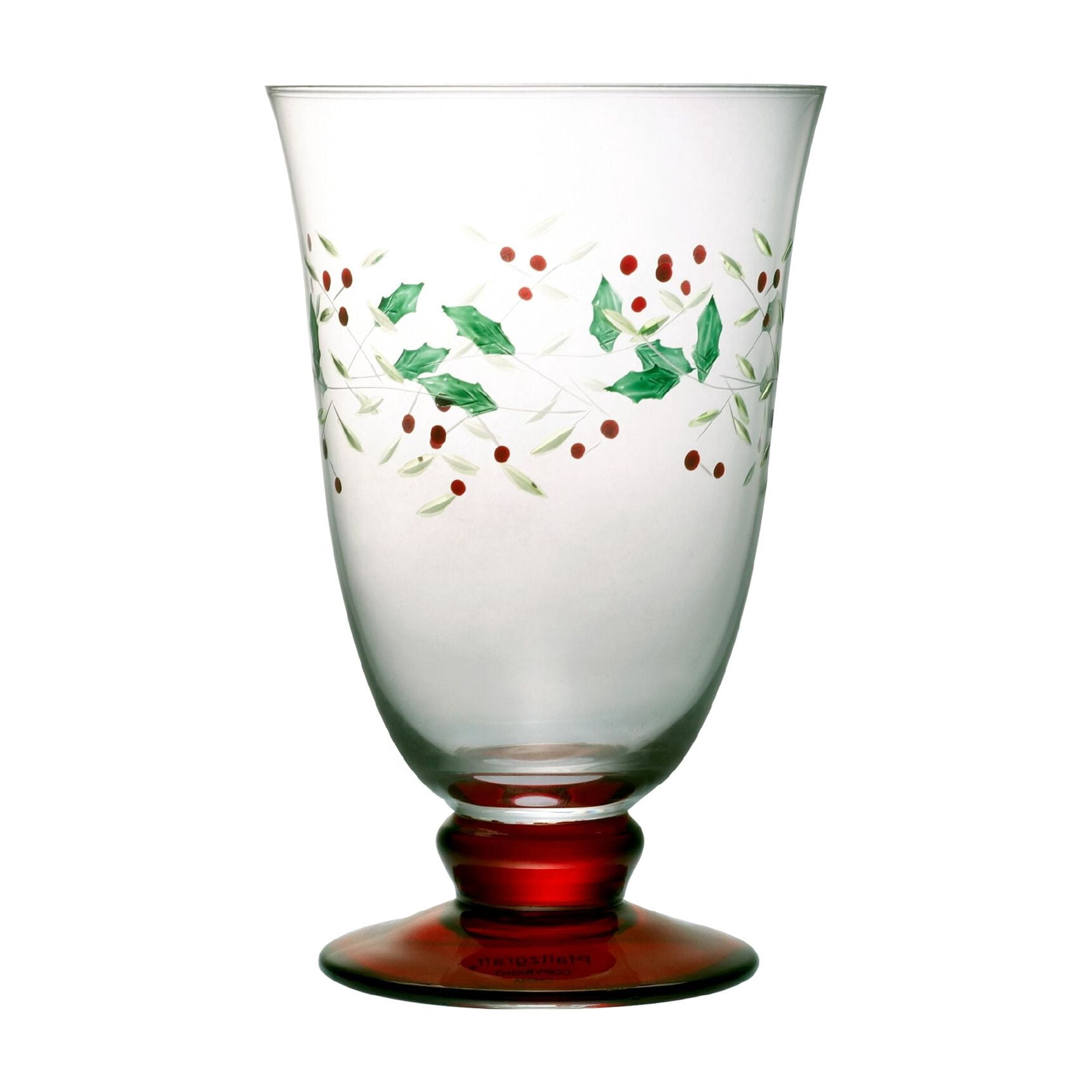 Pfaltzgraff Winterberry 14 oz Glass Water Goblet, Set of 4