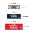 thumbnail image 5 of Signs ByLITA Standard Certificate F1 Driver Sign (Ivory/Dark Brown) - Small, 5 of 6
