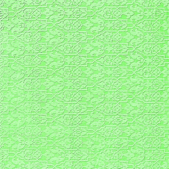 Ahgly Company Machine Washable Indoor Square Solid Green Modern Area Rugs, 3' Square