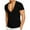 Black a2, variant on Mens Casual Deep V-Neck T-Shirt Casual Slim Fit Short Sleeve Basic Tee Shirts Waffle Textured Plain Summer Tops S-3XL