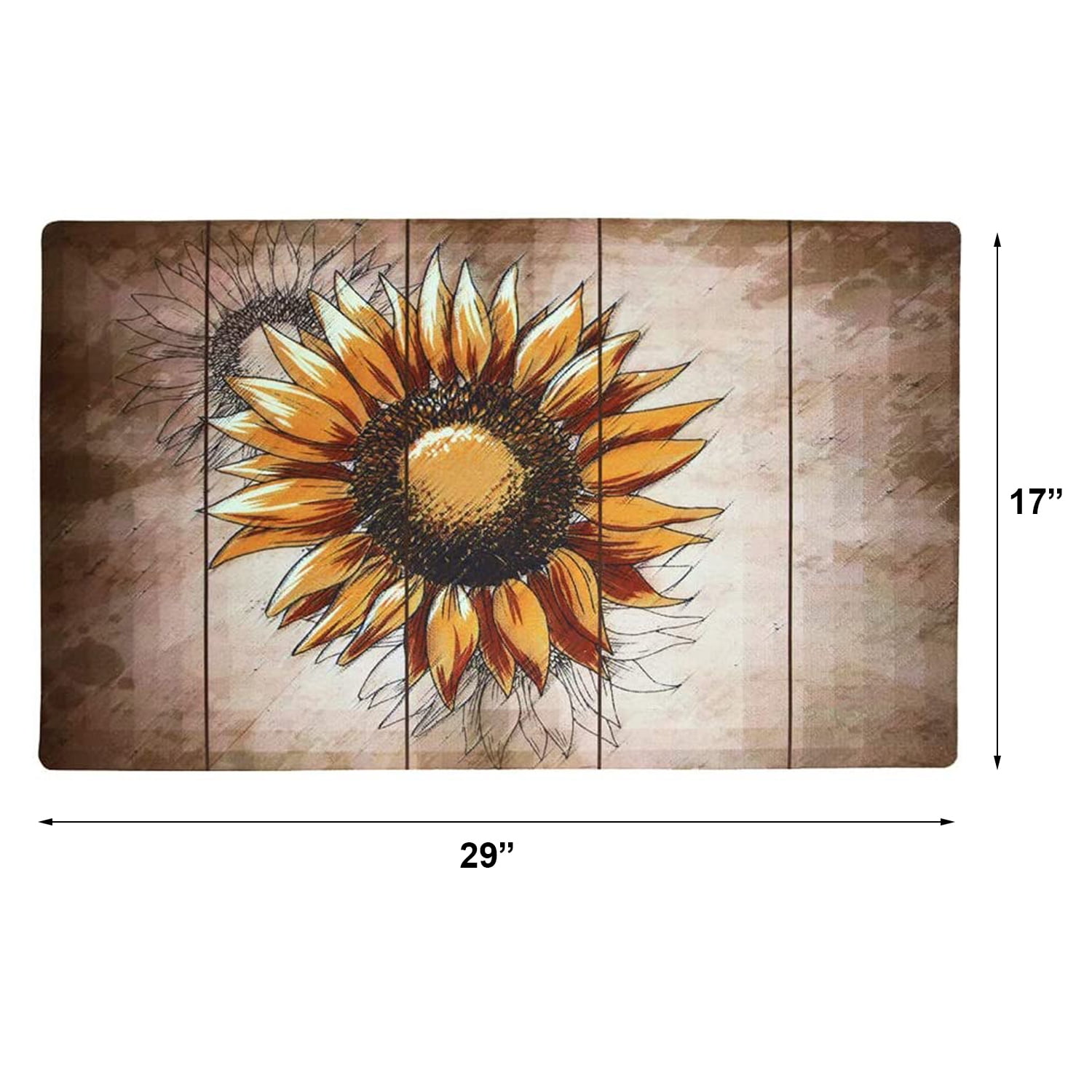 Welcome Doormat, Entrance Mat Floor Mat Rug for Indoor Outdoor Front Door with Non-Slip Rubber Backing