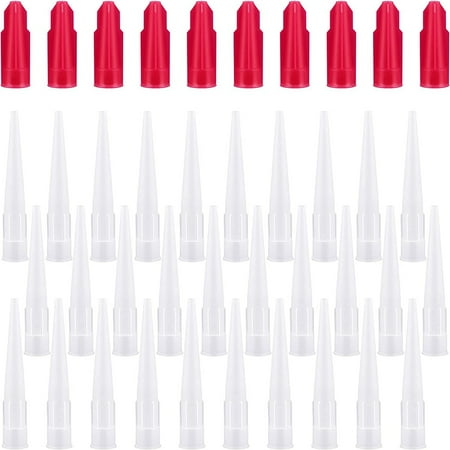 

40 Pcs Caulk Extension Nozzle Plastic Caulk Nozzles Caulking Tools Replacement Caulk Saving Cap Caulk Nozzle