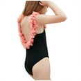 thumbnail image 4 of Odeerbi Girls Swimsuit Toddler One-piece Flowers Sling Siamese Beach Quick Dry Bikini, 4 of 9