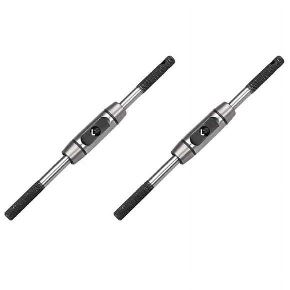 2X Adjustable Tap Wrench Handle, for Metric M1-M8 Taps, Tap Reamer Tapping Hand Tool, Die-Casting Body