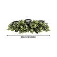 thumbnail image 3 of Eucalyptus Candlestick With Artificial Flowers Table Centerpiece - Small Fresh Style Home Decoration For Dining Table Living Room Fireplace - Interior Accent For Bedroom Entryway, 3 of 5